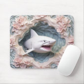 Tapis De Souris Requin blanc 3D (Avec souris)
