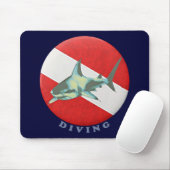 Tapis De Souris requin-drapeau (Avec souris)