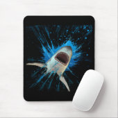 TAPIS DE SOURIS REQUIN EAU ÉCLABOUSSURE OCÉAN (Avec souris)