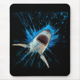 TAPIS DE SOURIS REQUIN EAU ÉCLABOUSSURE OCÉAN