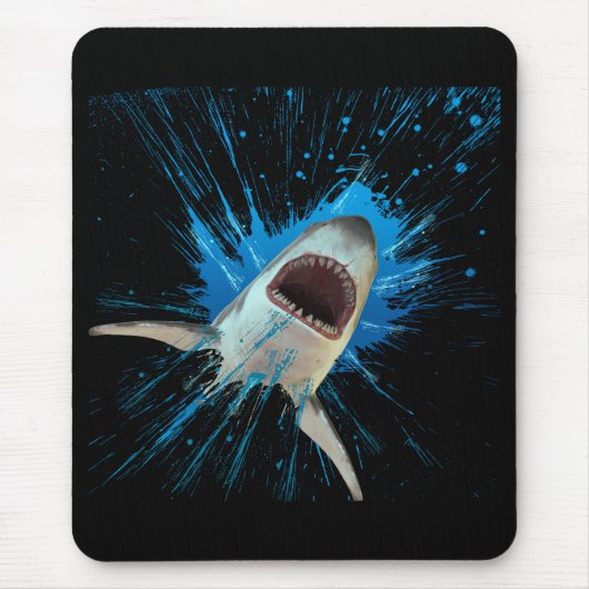 TAPIS DE SOURIS REQUIN EAU ÉCLABOUSSURE OCÉAN (Devant)