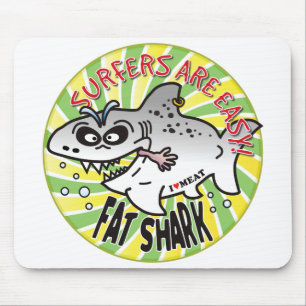 Tapis De Souris Requin facile de surfers gros