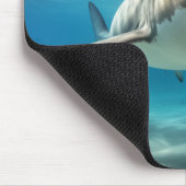 Tapis De Souris Requin Marine Animal Blue Ocean Deep Sea (Coin)