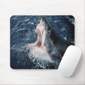 Tapis De Souris Requin surélevé bouche ouverte (Avec souris)