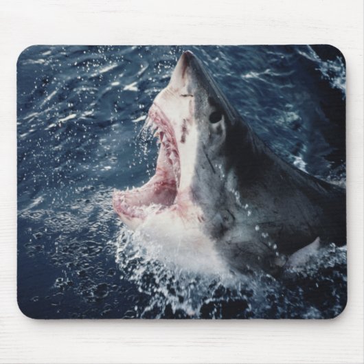 Tapis De Souris Requin surélevé bouche ouverte (Devant)