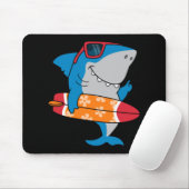 Tapis De Souris requin surfeur cool (Avec souris)