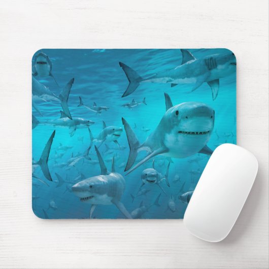 Tapis De Souris Requins (Avec souris)
