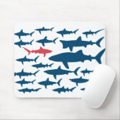 Tapis De Souris Requins contre la protection de souris de marée (Avec souris)