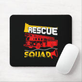 Tapis De Souris Rescue Squad Lifesaver Fireman Gift Proud Firefigh (Avec souris)