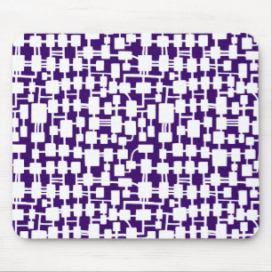 Tapis De Souris Réseau Abstrait - Blanc sur Violet foncé 330066