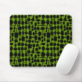Tapis De Souris Réseau Abstrait - Noir sur vert 669900 (Avec souris)