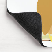 Tapis De Souris Réserver Chouette Nerd avec lunettes Design de des (Coin)