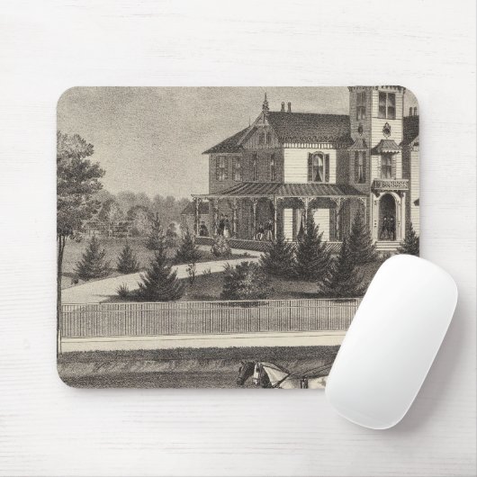 Tapis De Souris Résidence de James G Gowdy, Tom's River, New Jerse (Avec souris)