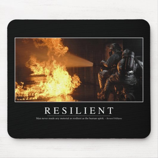 Tapis De Souris Résilient : Citation Inspirationnelle (Devant)