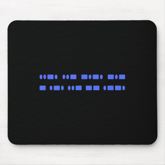 Tapis De Souris Résistance subtile F T Morse Code 8647 Féministe R (Devant)