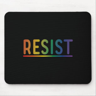 Tapis De Souris Résister À La Manifestation Politique Gay pride Ra