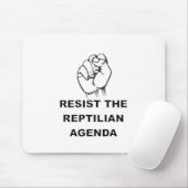 Tapis De Souris Résister À L'Agenda Républicain (Avec souris)