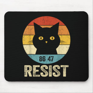 Tapis De Souris Résister Anti Trump Tee Retro Résister Anti Trump
