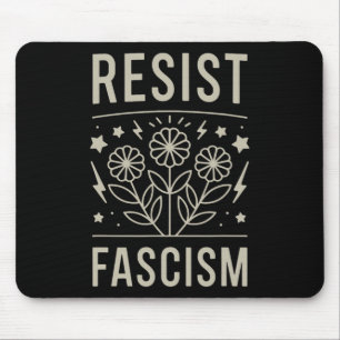 Tapis De Souris Résister au fascisme Protestation Trump Anti Trump