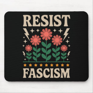 Tapis De Souris Résister au Fascisme Protester Trump Anti Trump