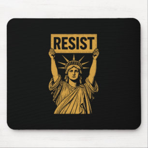 Tapis De Souris Résister Statue de la Liberté Rébellion Protestati