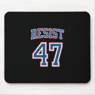 Tapis De Souris Résistez 47 Rétro en Détresse Politique