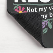 Tapis De Souris Résistez à une protestation botanique subtile cont (Coin)