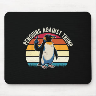 Tapis De Souris Résistez Aux Pingouins Contre Trump Les Palmes Ver