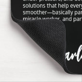 Tapis De Souris Résolveur de problèmes Définition drôle Noir (Coin)