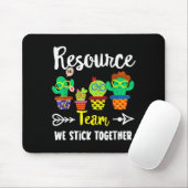 Tapis De Souris Resource Team, Funny Cactus Crew Resource Teacher (Avec souris)