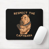 Tapis De Souris Respect The Capybara - Funny Fitness Bodybuilder R (Avec souris)