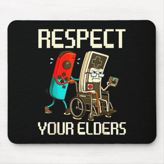 Tapis De Souris Respect Your Elders Gaming Clic  (Devant)