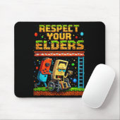 Tapis De Souris Respect Your Elders Retro Gaming Xel Gamer Control (Avec souris)