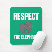 Tapis De Souris Respecter L'Éléphant (Avec souris)