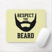 Tapis De Souris Respectez la barbe (Avec souris)