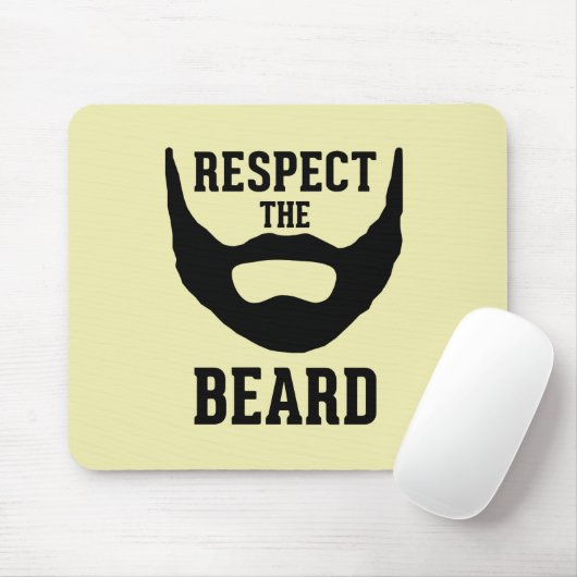 Tapis De Souris Respectez la barbe (Avec souris)