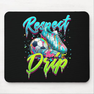 Tapis De Souris Respectez La Lève De Crème De Soccer Drip Avec Sau