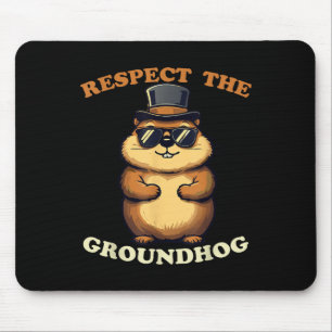 Tapis De Souris Respectez la marmotte Célébrez le jour de la marmo