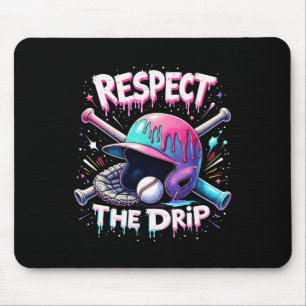 Tapis De Souris Respectez La Plage De Vibes De Déchets De Crème De