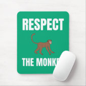 Tapis De Souris Respectez Le Singe (Avec souris)