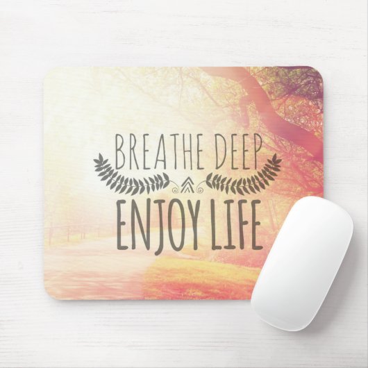 Tapis De Souris Respirez profondément (Avec souris)