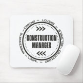 Tapis De Souris Responsable de la construction (Avec souris)