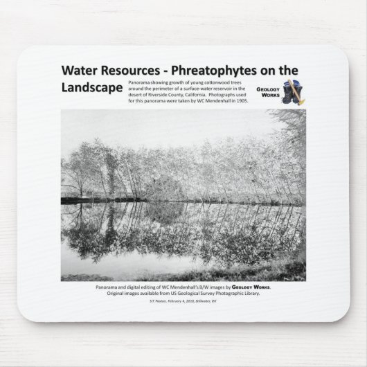 Tapis De Souris Ressources en eau I - Phreatophytes sur le paysage (Devant)
