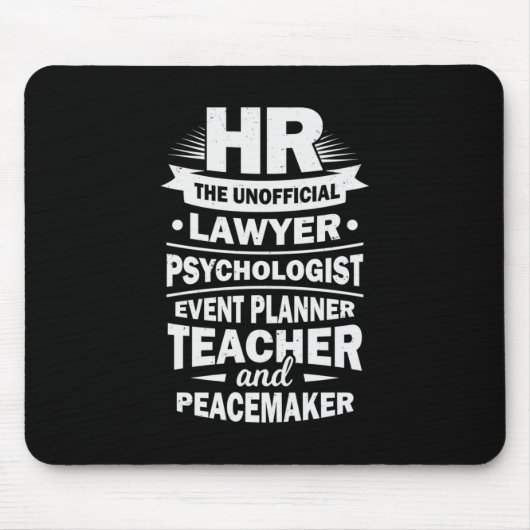 Tapis De Souris Ressources humaines Fières (Devant)