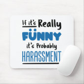 Tapis De Souris Ressources humaines RH Si c'est vraiment drôle (Avec souris)