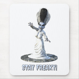Tapis De Souris Restez bizarres ! Épouse de Frankenstein