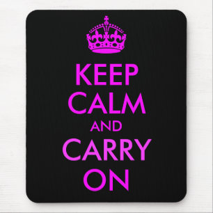 Tapis De Souris Restez calme et continuez sur Mousepad
