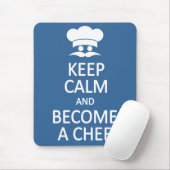 Tapis De Souris Restez calme et devenez chef mousepad personnalisé (Avec souris)