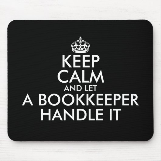 Tapis De Souris Restez calme et laissez une librairie s'en occuper (Devant)
