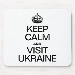 TAPIS DE SOURIS RESTEZ CALME ET VISITEZ L'UKRAINE